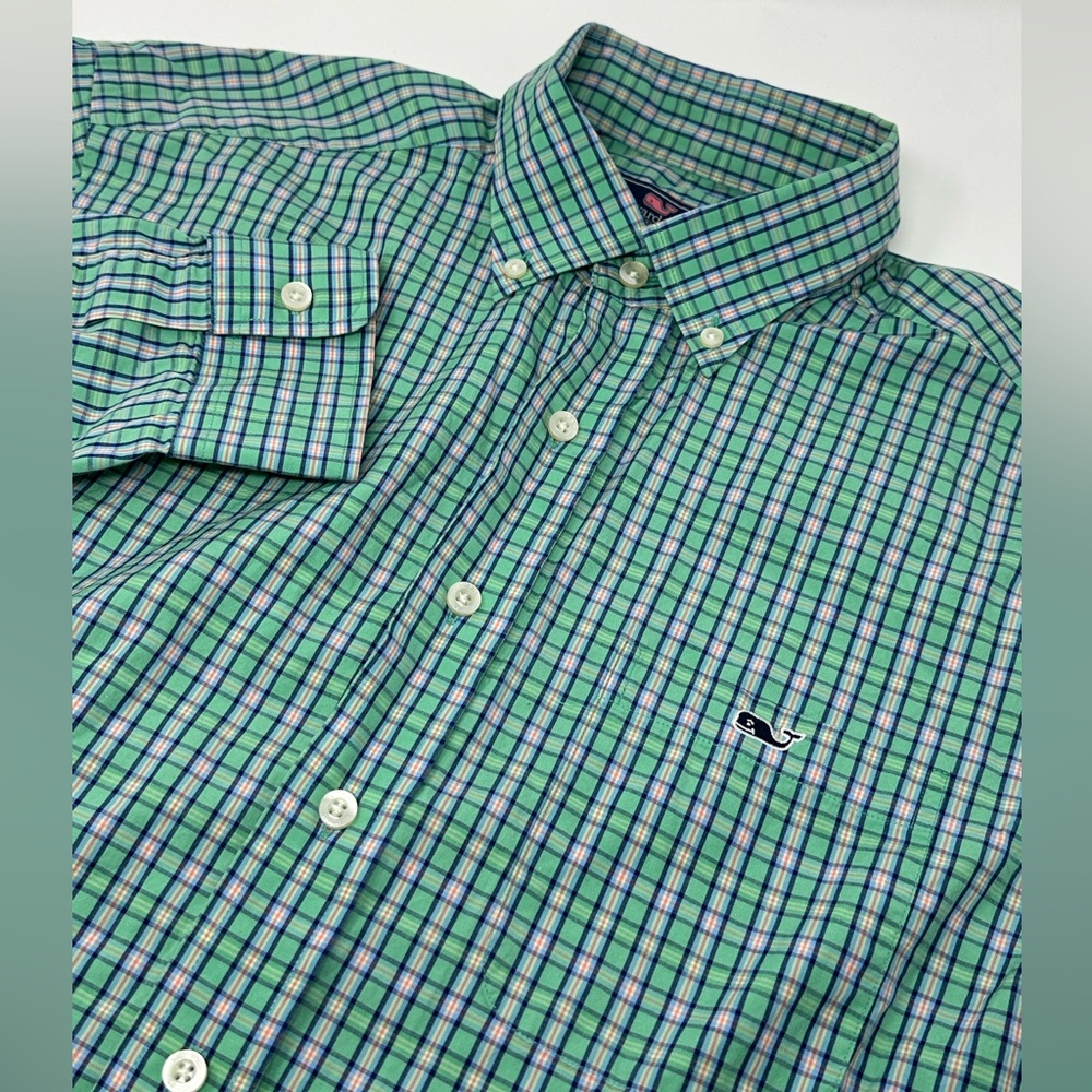 Vineyard Vines Mens Sz M Tucker Shirt Long Sleeve Button Up Plaid A9